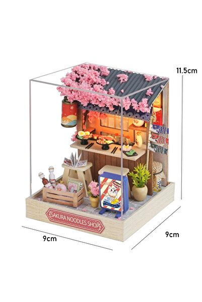 Choice QT-041-B With Cover DIY Doll Houses Kits 3D Wooden Puzzles Mini Doll H...