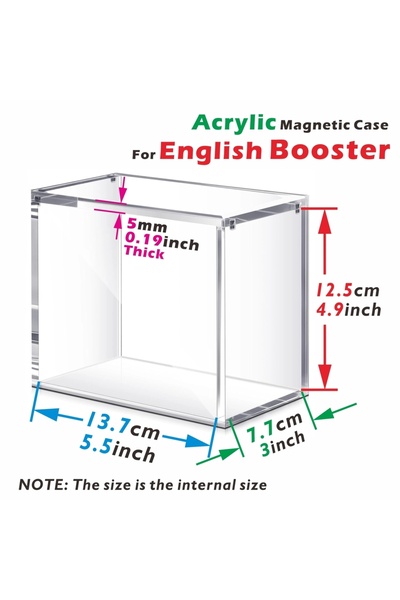 Choice Acrylic For Booster Acrylic Booster Box Case with Magnetic Lid, Clear ...