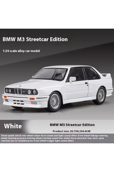 Choice3 سيارة BMW M3 E30 موديل 1988، بمقياس 1:24، مصنوعة من سبيكة معدنية مصبو...