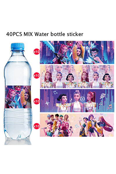 Choice 40pcs Bottle label New Kpop Demon Hunters Party Favors Baby Shower Kid...