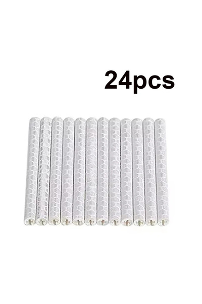 Choice white 24pcs 48/24/12PCS Bicycle Wheel Spokes Reflective Sticker Tube S...