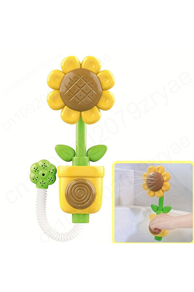 Choice Sunflower Toy Set Interactive Suction Cup Bath Toy Set for Youngsters，...