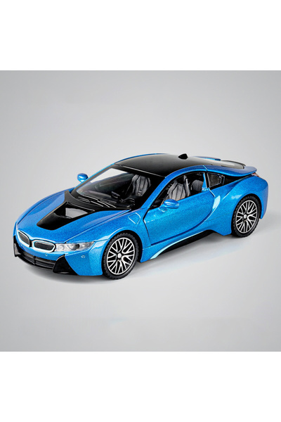 Maisto blue with box Miniatures 1:32 BMW I8 Super Sport Car High Simulation D...