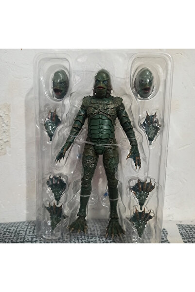 BANDAI مجسم شخصية الوحش من سلسلة أفلام بلاك لاجون، من إنتاج شركة NECA، بدون ص...