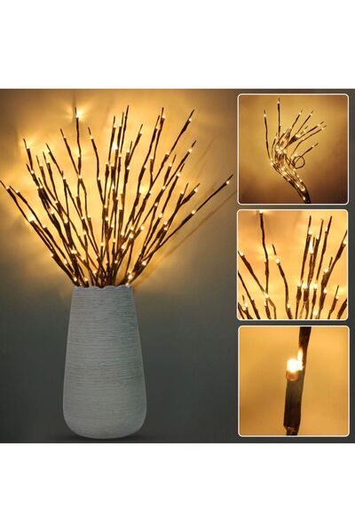 Choice Warm White Light 1pc Willow Branch Lamp 20 LED Bouquet Decoration Ligh...