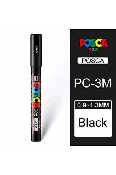 Choice قلم تحديد أكريليك UNI POSCA أبيض وأسود وأحمر من 3M، قطعة واحدة، مناسب ...