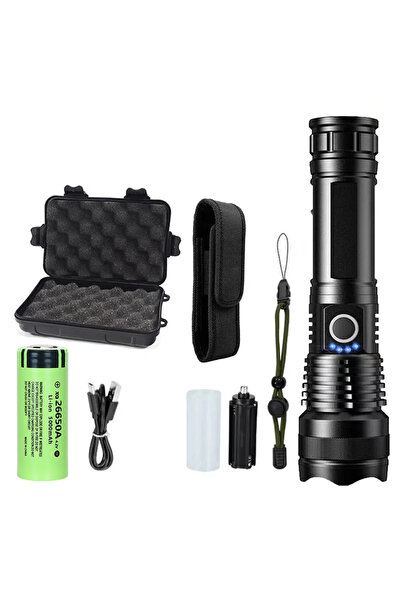 Choice 26650 with box Rechargeable Flashlights High Power LED Tactical Flashl...