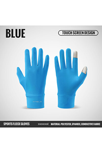 Choice قفازات ركوب الدراجات زرقاء مقاس S/M، قابلة للتهوية، مانعة للانزلاق، حر...