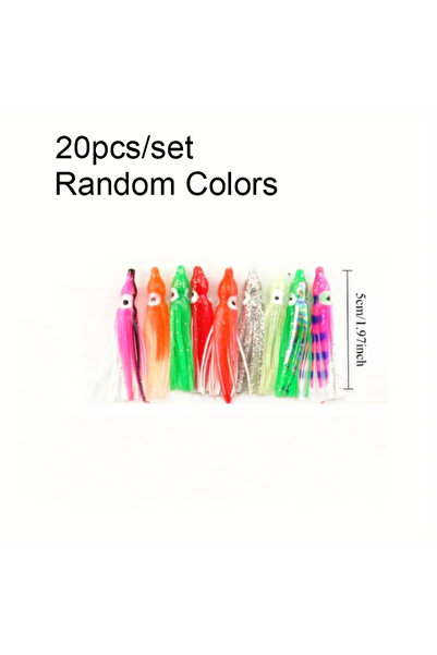 Choice 5cm-20pcs Ackibbik 20pcs Octopus Skirts Fishing Lure Trolling Lures Fi...