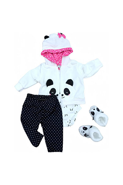 Choice طقم ملابس دمية باندا ريبورن، رومبير وبنطال، مناسب لدمى مقاس 18-20 بوصة...