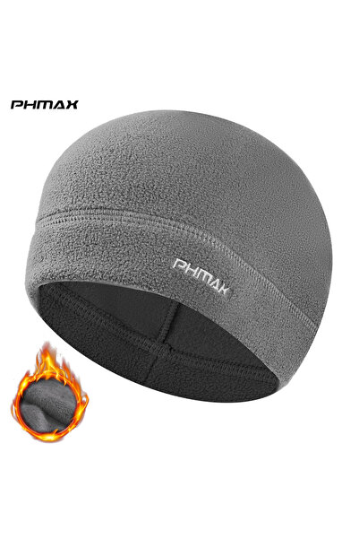 Choice قبعة شتوية من الصوف الرمادي المتوسط من PHMAX، قبعة دافئة لركوب الدراجا...