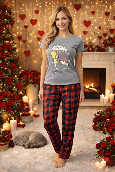 MVRDAR Set pijamale femei bumbac Colectia Valentine's Day, Dragobete