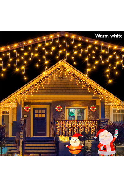 Choice سلسلة أضواء عيد الميلاد الشمسية الدافئة البيضاء بطول 7 أمتار، مزودة بـ...