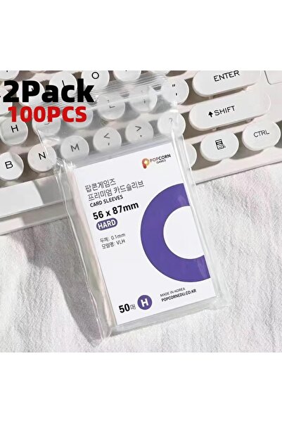 Choice 100 قطعة - 56 × 87 مم غلاف بطاقة صور Kpop كوري شفاف مضاد للخدش وحقيبة ...