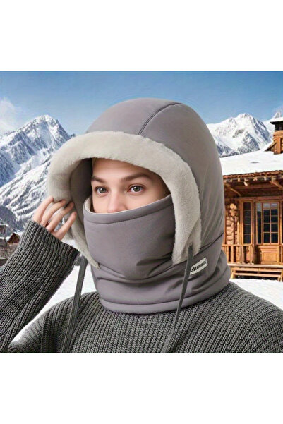 Choice Deep Gray Winter Warm Hat for Men and Women, Autumn and Winter Cycling...