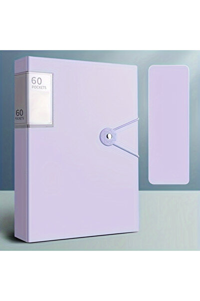 Choice3 Athens Purple Back-to-School 60-Pket A4 Folder Durable PP Material Id...