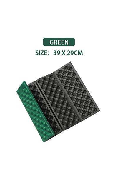 Choice green Honeycomb Massage Mat 6-Fold XPE Cushion Outdoor Hiking Camping ...
