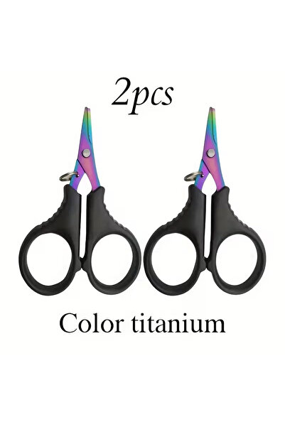 Choice مقص صيد متين وملون مكون من قطعتين، حواف مسننة مانعة للانزلاق، مناسب لل...