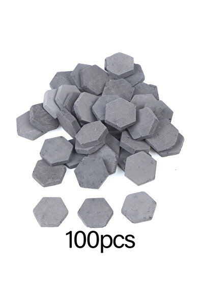 Choice 100 قطعة من الطوب الرمادي، نموذج طوب صغير سداسي الأضلاع - النسبة المثا...