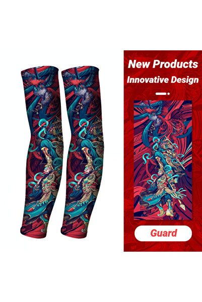 Choice Universal Size Guard Long Summer Tattoo Sleeves Seamless Armguard Sun ...