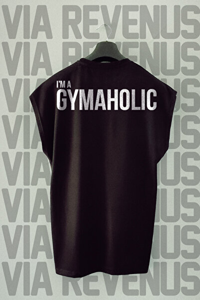 Vordevia Αθλητικό μπλουζάκι Gymkolik Back με τύπωμα Zero Sleeves 100% βαμβάκι