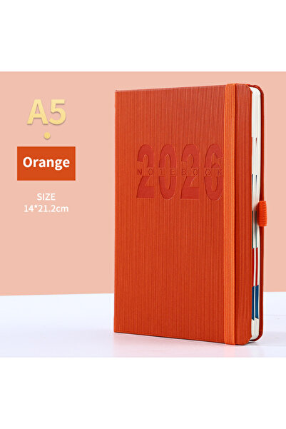 choice2 مخطط إنتاجية ومتتبع عادات A5 برتقالي - 400 صفحة - مجموعة 2026 - تحديد...