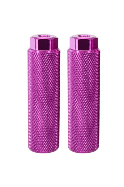 Choice قطعتان من مساند القدم للدراجات الهوائية، لون بنفسجي، متينة ومضادة للان...