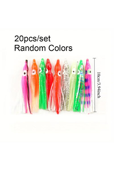 Choice طُعم صيد أكيبيك على شكل تنانير أخطبوط، 10 سم - 20 قطعة، طُعم صيد، طُعم...