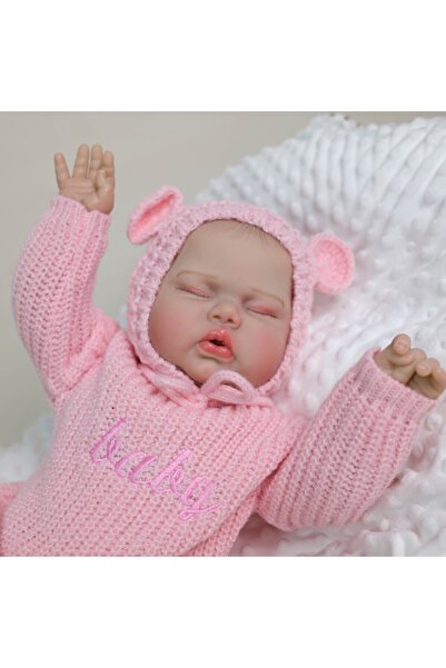 Choice دمية طفلة حديثة الولادة واقعية مقاس 48 سم (19 بوصة) بشعر مرسوم يدويًا ...