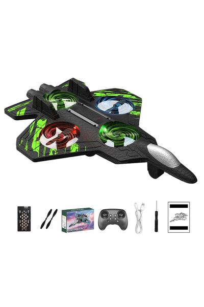 Choice طائرة تحكم عن بعد كهربائية خضراء بتردد 2.4 جيجاهرتز مصنوعة من إسفنج EP...