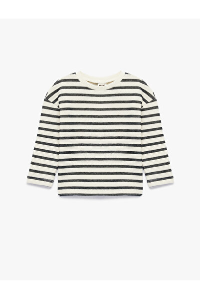 Koton Cotton Long Sleeve Crew Neck T-Shirt