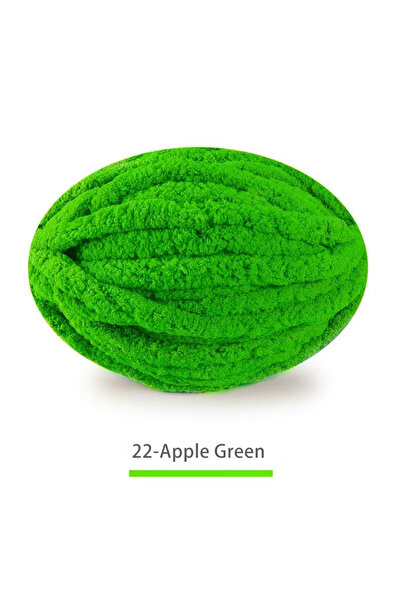 Choice 22 لون أخضر تفاحي، 250 غرام، خيط سميك للغاية، بطانية صوفية محبوكة يدوي...