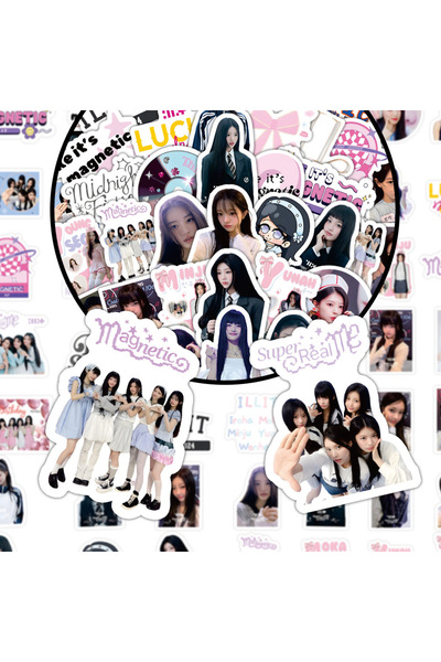 Choice 60PCS 60PCS NEW KPOP Korean Girls' Group ILLIT graffiti stickers Creat...