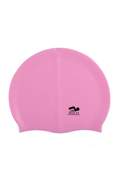 Choice One Size Pink Silicone Elastic Swimming Cap Waterproof Swim Hat for Me...