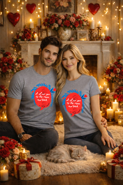 MVRDAR Tricou unisex 100% Bumbac personalizat Colectia Valentineâ€™s Day, Dra...