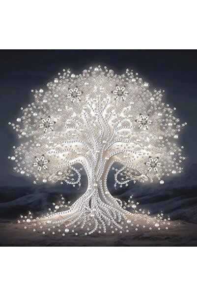 Choice 30*30cm WHITE White Tree of Life DIY Diamond Painting Kit -11.8 inches...