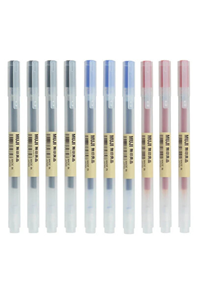 Choice 0.38mm 4Black-3Blue-3Red 10-30Pcs/Set 0.38/0.5mm Gel pen Black/Blue In...