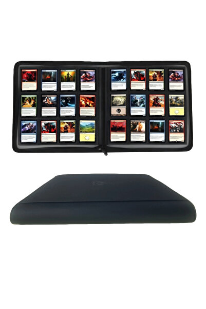 choice2 black Premium Business Trading Card Binder with 12 Pkets, Tcg Binder,...