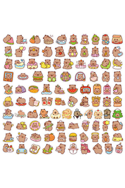 Choice 206 قطعة من ملصقات الكابيبارا - مثالية لتزيين الأمتعة والدفاتر والأغرا...