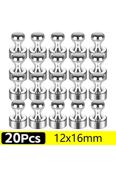 Choice 12x16mm 20Pcs 50-1Pcs Metal Magnetic Pins Neodymium Magnetic Thumbtack...