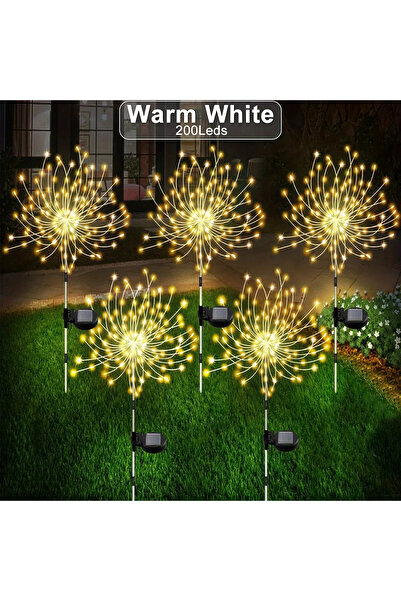 Choice 150LED 8MODES 1 pc Warm White 1 Pack Solar Fireworks Lights Outdoor,Ho...