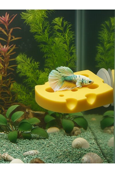 Akvaryum Beta Balıgı Dinlenme Alanı Beta Halfmoon ve Dişi Beta Balık Dinlenme...