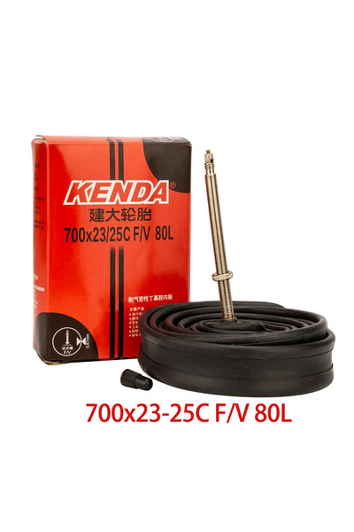 Kenda أنبوبان داخليان للدراجات مقاس 700c × 23-25 FV سعة 80 لترًا، صمام فرنسي/...