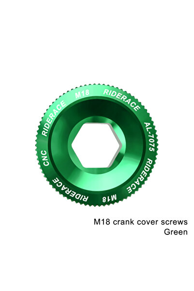Choice مسمار تثبيت ذراع كرنك الدراجة M18 أخضر، صامولة مجموعة الكرنك، غطاء كرن...