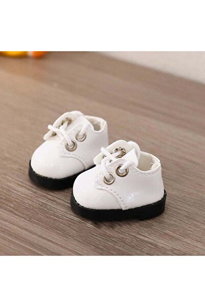 Choice أحذية جلدية بيضاء للدمى - مناسبة لدمى لابوبو الجلدية مقاس 17 سم، أحذية...