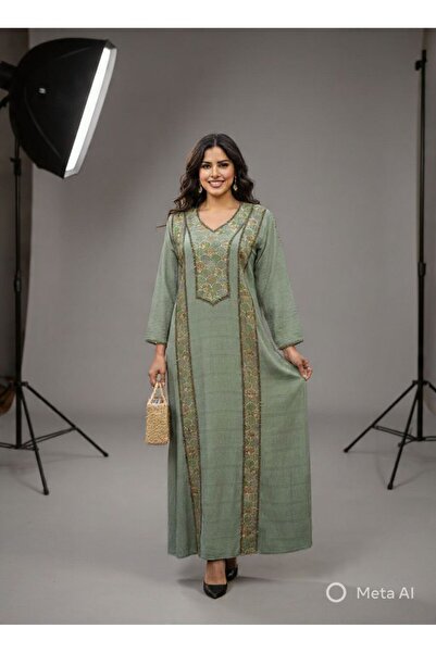 NALA FASHION Ash flower jalabiya