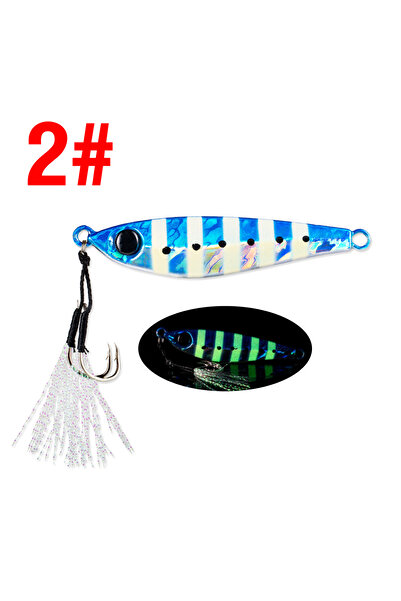 Choice طعم غاطس معدني لامع صلب، وزن 40 غرام، قطعتان، قطعة واحدة، متوفر بأحجام...