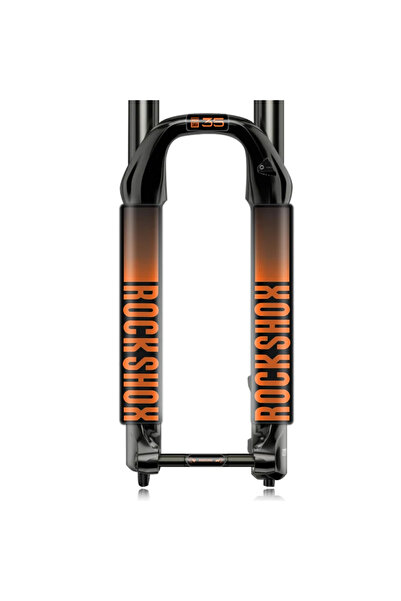 Choice ملصق شوكة دراجة جبلية Rockshox XC35 برتقالي اللون، ملصق تعليق أمامي لل...
