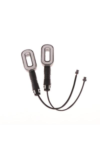 Choice B 2PCS 36V/48V/60V/72V دراجة هوائية إشارة انعطاف بوق ضوء خلفي كومبو مص...