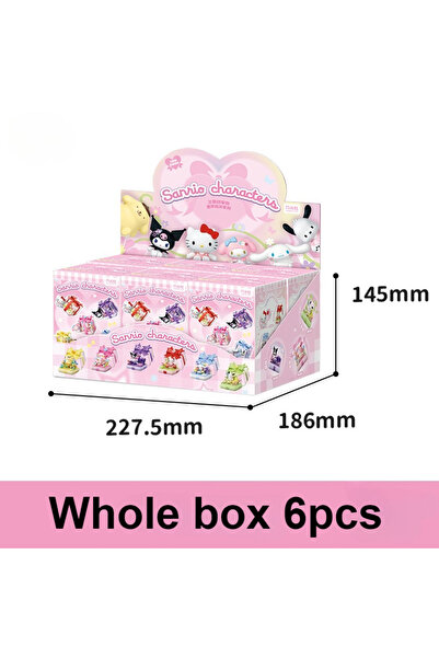 Choice علبة كاملة تحتوي على 6 قطع من شخصيات سانريو هيلو كيتي وكورومي وبوتشاكو...